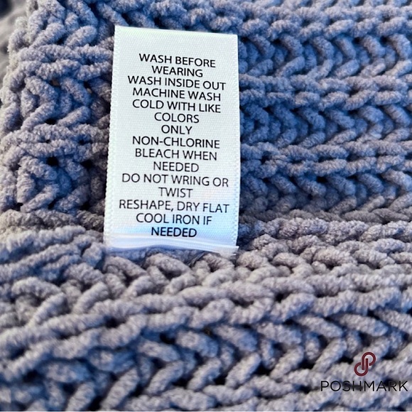 NWOT Candie's Chenille Dusty Mauve Chunky Ribbed Cropped Sweater, Size XS - Picture 8 of 8